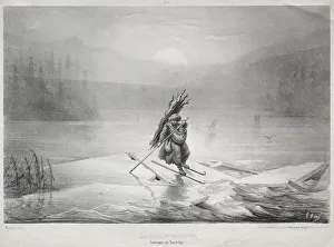 1832 1883 Prints: The Breaking Ice, Souvenir of Norway. Creator: Gustave Dore (French, 1832-1883)