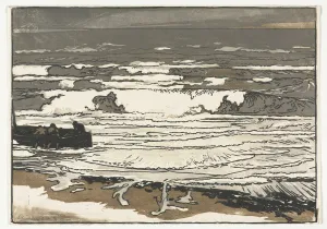 The Breaking Waves, Tide of September 1901, 1901. Creator: Auguste Louis Lepere (French