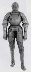 Steel And Leather Prints: Breastplate with Tassets (Thigh Defenses), Italy, c. 1510. Creator: Unknown