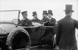 Breckinridge Long, 3rd Asst. US Secretary of State, with members of the French Commission, 1917. Creator: Harris & Ewing. Breckinridge Long, 3rd Asst. US Secretary of State, with members of the French Commission, 1917. Creator: Harris & Ewing