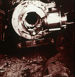 Breech of large cannon, c1914-c1918