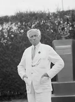 Breese, James, Mr. standing outdoors, 1931 Creator: Arnold Genthe