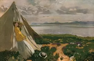 Irish Collection: A Breezy Day: Howth Head, early 20th century, (c1930). Creator: William Newenham Montague Orpen