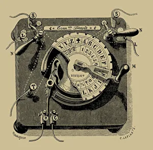 Breguet Dial Telegraph Transmitter, c. 1870. Creator: Anonymous