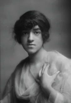 Hand On Shoulder Prints: Breitung, Juliet, Miss, portrait photograph, between 1913 and 1942. Creator: Arnold Genthe
