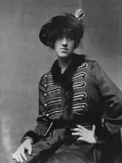 Fur Lined Prints: Breitung, Juliet, Miss, portrait photograph, between 1913 and 1942. Creator: Arnold Genthe