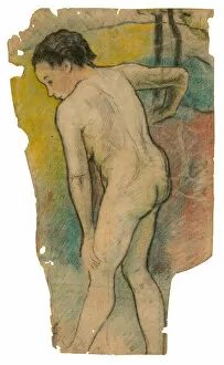 Eug And Xe8 Collection: Breton Bather, 1886 / 87. Creator: Paul Gauguin