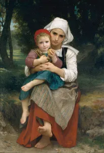 Brittany Prints: Breton Brother and Sister, 1871. Creator: William-Adolphe Bouguereau