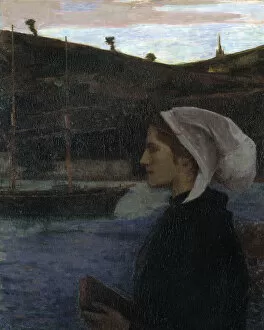 Breton Gallery: A Breton Sunday, ca. 1890. Creator: Eugene Laurent Vail