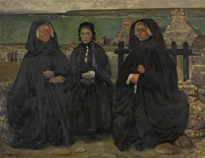 Breton Women in Mourning, 1903. Creator: Charles Cottet