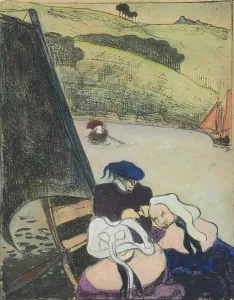 Bretons dans une barque (Bretons in a Ferryboat), 1889. Creator: Emile Bernard