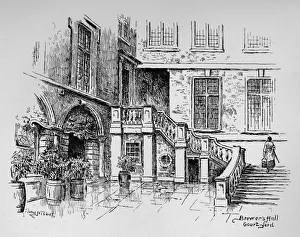 Ward Downey Prints: Brewers Hall Courtyard, 1890. Artist: Hume Nisbet