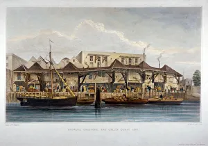 Brewers Quay, Chester Quay and Galley Quay, Lower Thames Street, City of London, 1841
