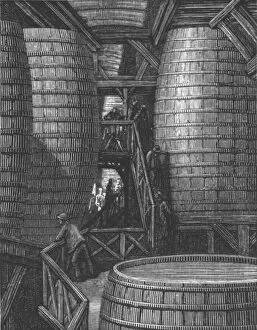 Brewery Gallery: In the Brewery, 1872. Creator: Gustave Doré