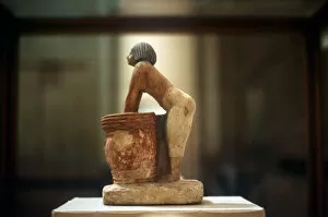 Brewer Collection: Brewing beer, Egyptian tomb model from Meketra, 9th Dynasty, c2160 BC