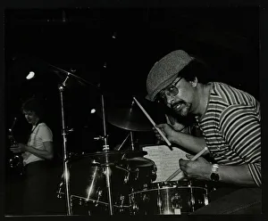 Brian Abrahams and Chris Hunter on stage at The Stables, Wavendon, Buckinghamshire