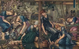 Edward Coley Burne Jones Gallery: The Briar Rose; The Garden Court, c1890, (1922). Creator: Sir Edward Coley Burne-Jones