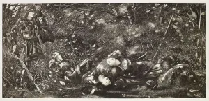 Burne Jones Edward Prints: The Briar Rose Series - The Knight Enters the Briar wood (I)