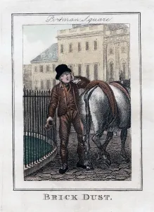 Street Vendor Prints: Brick Dust, Portman Square, London, 1805
