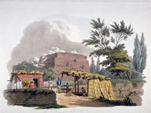 Chelsea Prints: Brick kiln near Sloane Street, Chelsea, London, 1812. Artist: William Pickett