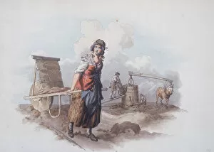Images Dated 8th August 2006: Brick Maker, 1808. Artist: William Henry Pyne
