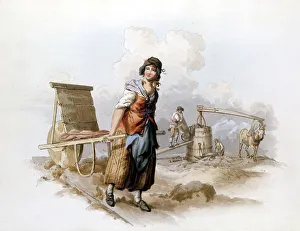 Brickmaking Collection: Brickfield, 1808. Artist: William Henry Pyne