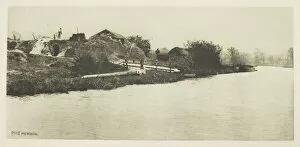 Brickmaking Collection: Brickfield on the River Bure (Norfolk), c. 1883 / 87, printed 1888