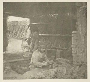Brickmaking Collection: Brickmaking (Norfolk), c. 1883 / 87, printed 1888. Creator: Peter Henry Emerson