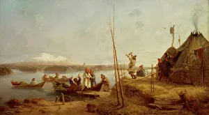 Johan Fredrik Höckert Prints: Bridal Homecoming at Lake Hornavan. Creator: Johan Fredrik Hockert