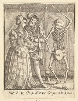 Bridal pair, from the Dance of Death, 1651. Creator: Wenceslaus Hollar