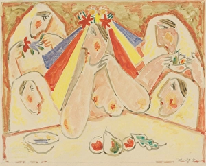 Bridal Prints: Bride, 1938. Creator: Mikulas Galanda