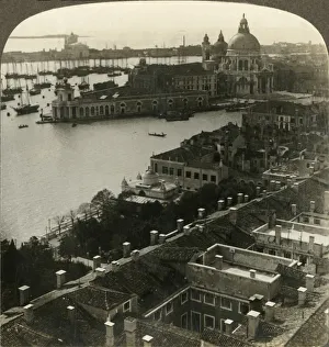 Campanile Prints: The Bride of the Sea - outlook S. W. from the Campanile, Venice, Italy, c1909