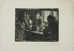 Dunald Mill Hole Prints: The Bride's-Maid, 1905. Creator: Anders Leonard Zorn