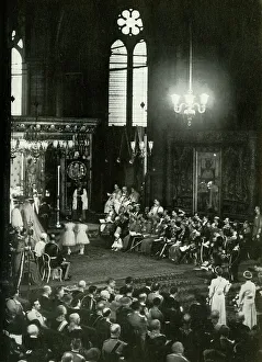 Prince George Prints: Bridesmaid at Duke of Kent's Wedding - 29th November, 1934, 1947. Creator: Unknown