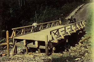 Road Building Prints: A Bridge 6 Sazhens Long. Kedrovsko-Borodavskaia Road