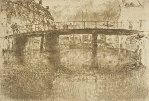 Whistler J Mcneill Prints: Bridge, Amsterdam, 1889. Creator: James Abbott McNeill Whistler