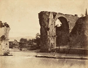 Umbria Gallery: Bridge of Augustus at Nani, 1853-56. Creator: Possibly by Jane Martha St. John