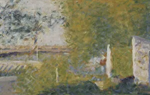 Divisionism Gallery: The Bridge at Bineau. Creator: Seurat, Georges Pierre (1859-1891)