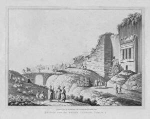 Bridge over the Brook Cedron. John, 18.1, 1830. Artist: J Clarke