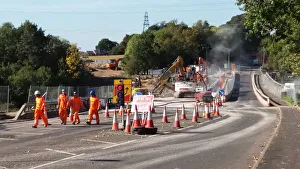 Bridge Demolition over M27 Motorway at Rownhams 2018. Creator: Unknown