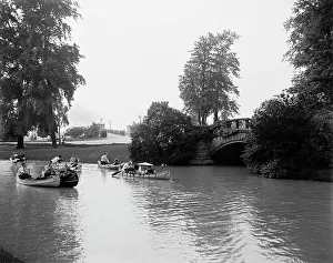 Boating Prints: Bridge entrance from canal, Belle Isle Park
