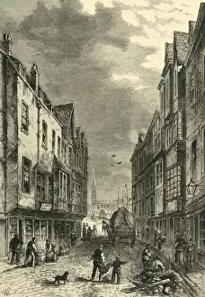 Prior Gallery: The Bridge-Foot, Southwark, in 1810, (c1878). Creator: Unknown