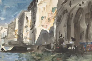 Brabazon Hercules Brabazon Gallery: Bridge on the Grand Canal, Venice, 19th century. Creator: Hercules Brabazon Brabazon