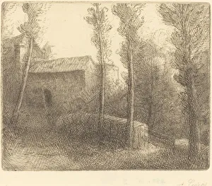 Bridge at the Mill (Le pont du moulin). Creator: Alphonse Legros