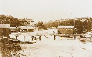 Foot Bridge Prints: Bridge across Mosman Bay, c1910. Creator: Unknown