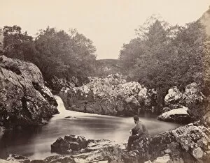 Calm Collection: Bridge near Betws-y-Coed, c. 1858. Creator: Henry White