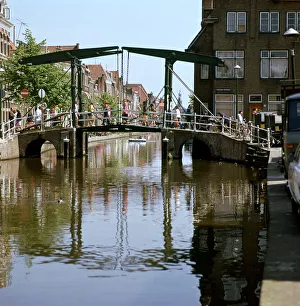 Bridge over the Oude Rijn in Leiden. Artist: CM Dixon