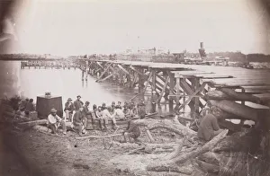 Bridge Across Pamunkey River, near White House, 1861-65. Creator: Tim O Sullivan