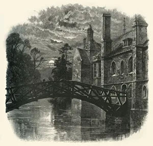 University Gallery: Bridge at Queens College, c1870