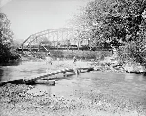 Makeshift Prints: Bridge at Rascon, between 1880 and 1897. Creator: William H. Jackson